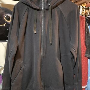 Athleta Black Zip-Up Hoodie